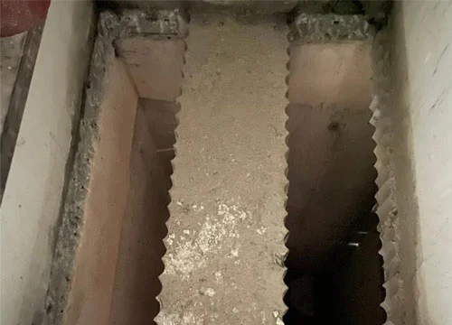 Karot Alma İşlemi Yapılmış Bir Duvar