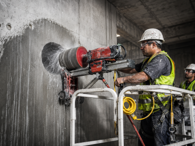Beton Delme Şantiyesinde Aksiyon