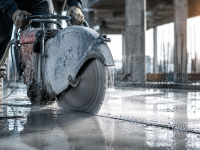 Beton Kesiminde Dönen Testere