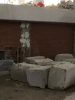 Beton Kesimi İşleminden Kalan Beton Parçaları